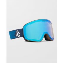 Volcom Masque de snow Odyssey Navy Cobalt (+écran bonus - Gris foncé) - Ice Chrome