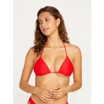 Volcom Haut de maillot Simply Solid Slide Triangle - CANDY APPLE
