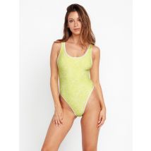 Volcom Maillot de bain 1 pièce Tropicoco (Réversible) - CITRON
