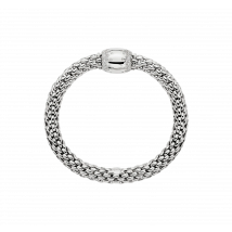 Fope 18ct White Gold 1.07ct Diamond Love Nest Flex'it Bracelet - XL