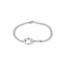 Gucci Horsebit 18ct White Gold 0.2ct Diamond Bracelet - 16