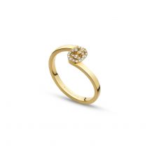Gucci Icon 18ct Yellow Gold Interlocking G Ring D