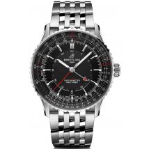 Breitling Watch Navitimer Automatic GMT 41 Black Bracelet