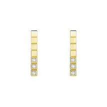 Chopard Ice Cube 18ct Yellow Gold Diamond Earrings