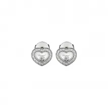 Chopard Happy Diamonds Icons 18ct White Gold 0.38ct Diamond Stud Earrings