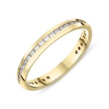 18ct Yellow Gold 0.46ct Diamond Brilliant Cut Eternity Ring - Option1 Value Yellow Gold