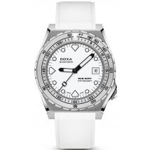 Doxa Watch SUB 600T Whitepearl Rubber - White