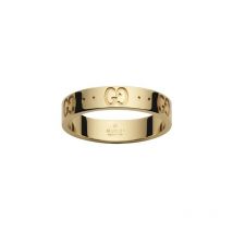 Gucci Icon 18ct Yellow Gold Thin Band Ring - H