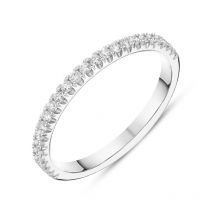 Platinum Brilliant Cut 0.27ct Diamond Half Eternity Ring