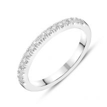 Platinum Brilliant Cut 0.30ct Diamond Half Eternity Ring
