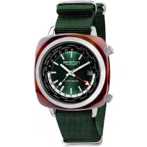 Briston Watch Clubmaster Traveler Worldtime GMT Limited Edition - Green
