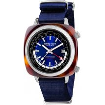 Briston Watch Clubmaster Traveler Worldtime GMT Limited Edition - Blue