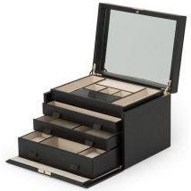 WOLF Jewellery Box Palermo Large Black Anthracite - Black