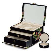 WOLF Jewellery Case Zoe Medium Indigo - Silver