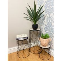 Wire Plant Stands Set Of Three
