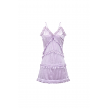 Milly Lilac Metallic Mini Dress