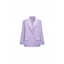 Amaya Lilac Double-Breasted Blazer Jacket