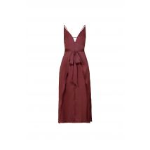 Jolie Burgundy Satin Slip Dress