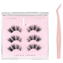 Lola's Lashes Pre-Glued Half Lashes Set - Velvet Volume False Eyelashes