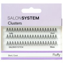 Salon System Cluster Lashes Fluffy Short False Eyelashes