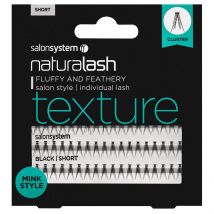 Salon System Individual Lashes Mink Style Short Black False Eyelashes