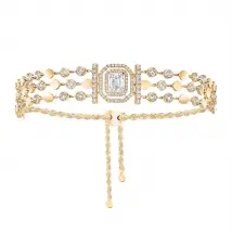 Messika D-Vibes 18ct Yellow Gold 0.40ct Diamond Multi-Row Bracelet