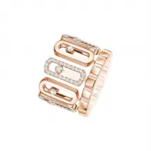 Messika Move Iconica 18ct Rose Gold 0.60ct Diamond Ring - p