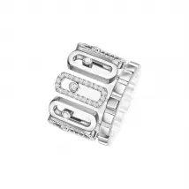 Messika Move Iconica 18ct White Gold 0.60ct Diamond Ring - L