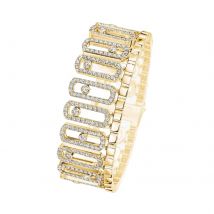 Messika Move Iconica Pavé 18ct Yellow Gold 7ct Diamond Bracelet - S