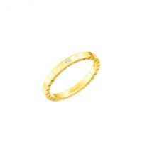 Chopard 18ct Yellow Gold Luxury Diamond Ring Ice Cube - 50