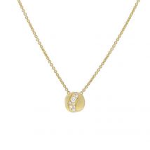 Marco Bicego Africa 18ct Yellow Gold 0.22ct Diamond Necklace - Option1 Value Yellow Gold
