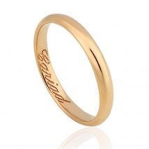 Clogau 1854 18ct Rose Gold 3mm Wedding Ring - L