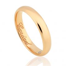 Clogau 1854 18ct Rose Gold 4mm Wedding Ring - V