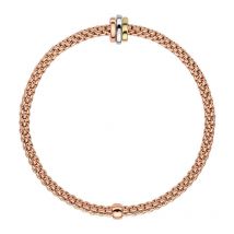 Fope Flex'it Prima 18ct Rose Gold Bracelet - XS