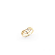 Annamaria Cammilli 18ct Yellow Sunrise & Diamond Dune Atolli Series Ring - 51