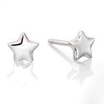 Little Star Ava Sterling Silver Star Earrings - Silver