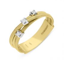 Marco Bicego Goa 18ct Yellow Gold 0.09ct Diamond Ring - J