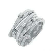 Marco Bicego Goa 18ct White Gold 0.41ct Diamond Ring - K
