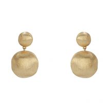 Marco Bicego Africa 18ct Yellow Gold Drop Stud Earrings - Option1 Value Yellow Gold