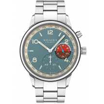Nomos Glashutte Club Sport Neomatik Worldtimer Glacier Sapphire Crystal Watch