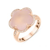 Pasquale Bruni Bon Ton 18ct Rose Gold Diamond Rose Quartz Ring - 17 (57)
