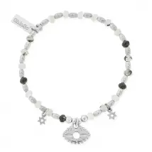Chlobo Sterling Silver Visionary Black Rutilated Quartz Bracelet