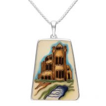 Sterling Silver Moorcroft Whitby Abbey Necklace