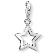 Thomas Sabo Charm Club Sterling Silver Open Star Charm - Silver