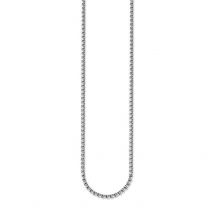 Thomas Sabo Rebel At Heart Oxidised Sterling Silver Venezia Chain - 90cm