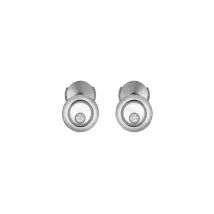 Chopard Happy Diamonds Icons 18ct White Gold 0.10ct Diamond Stud Earrings
