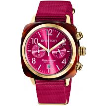 Briston Watch Clubmaster Classic Acetate Gold - Pink
