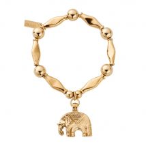 Chlobo Boho Luxe Gold Plated Chunky Elephant Bracelet