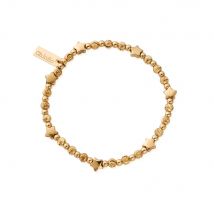 Chlobo Boho Luxe Gold Plated Multi Inset Star Bracelet