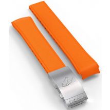 Doxa Strap SUB 1500T Rubber Orange With Folding Clasp - Orange